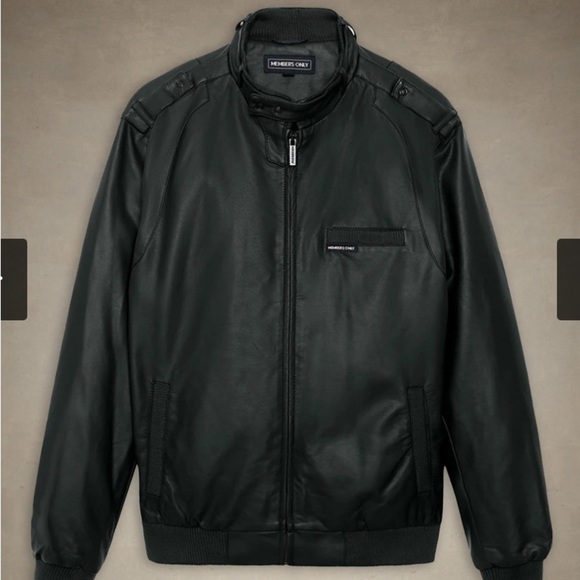 Members Only Other - Men's genuine  Leather Iconic Racer Jacket
size 44 L